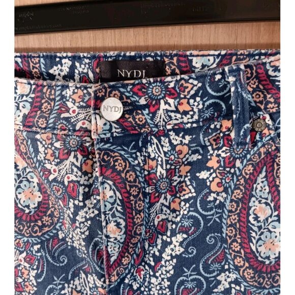 NYDJ Chico's (18) Womens Cotton Mykonos‎ Paisley Flawless Contour Skinny Jeans - Picture 3 of 7